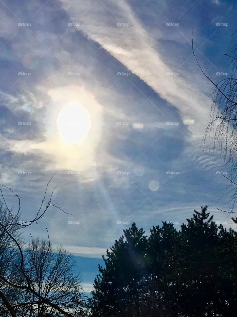 Afternoon sun through the window 
