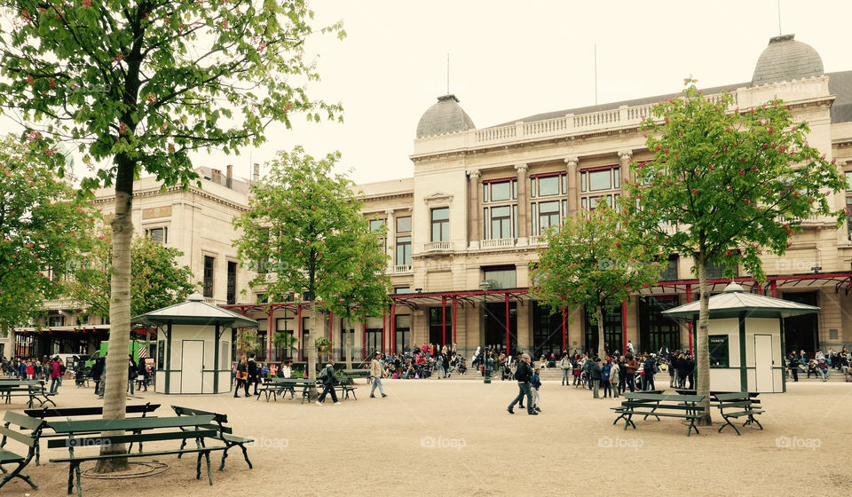 The entrance of the zoo in Antwerp, Belgium 