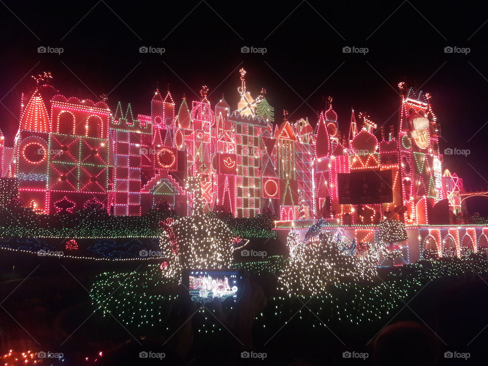 Small World Disneyland  Christmas display