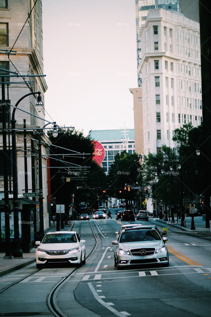 Atlanta city street view 