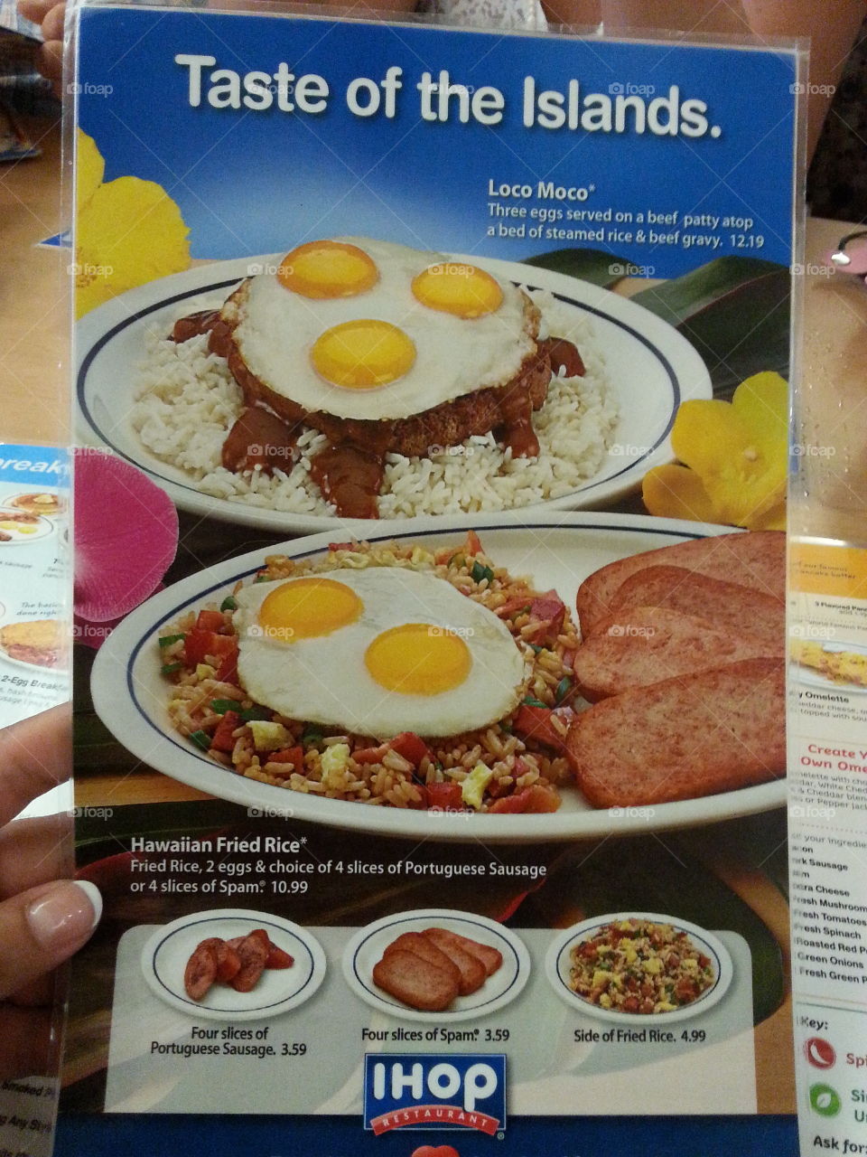 Ihop in Hawaii. IHOP in Hawaii sells Spam