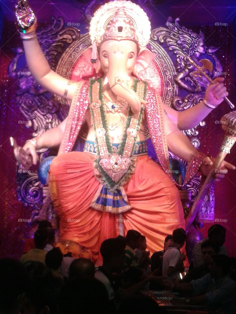 this is lord Shree Ganesha. son of Lord Mahadev. this festival is specially celebrate in Maharashtra, India.