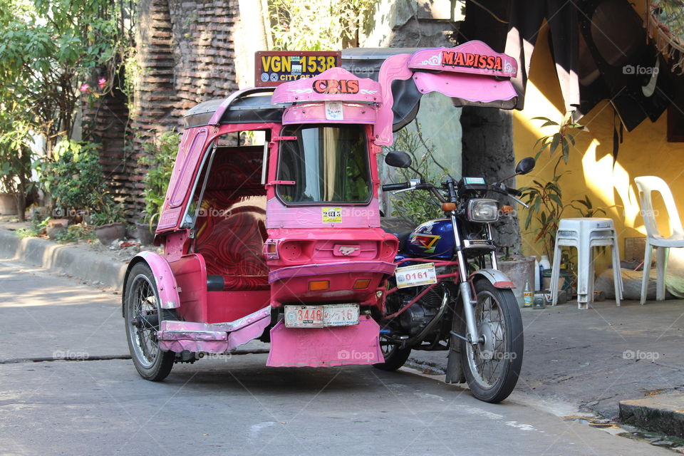 Tricycle at Vigan City Philippines 