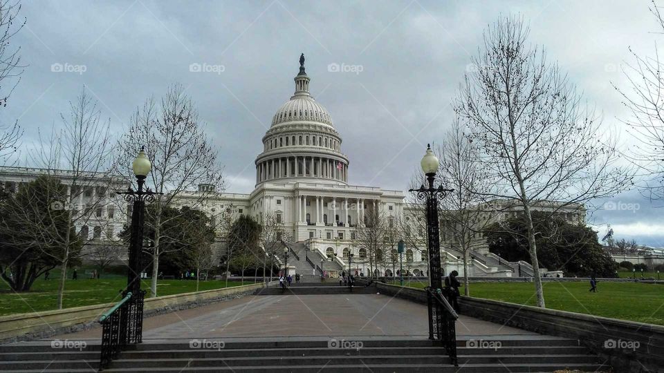 Threatening Clouds at US Capitol, Washington DC, USA