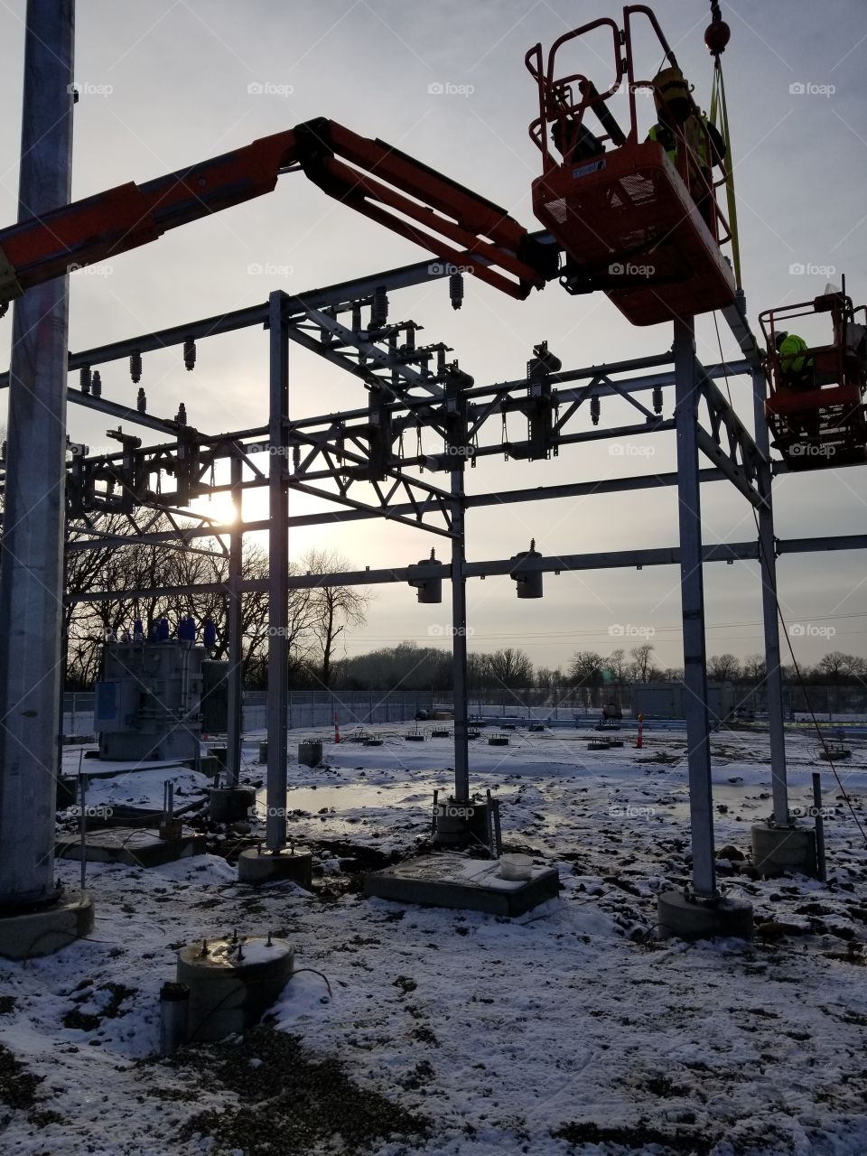 building a power substation