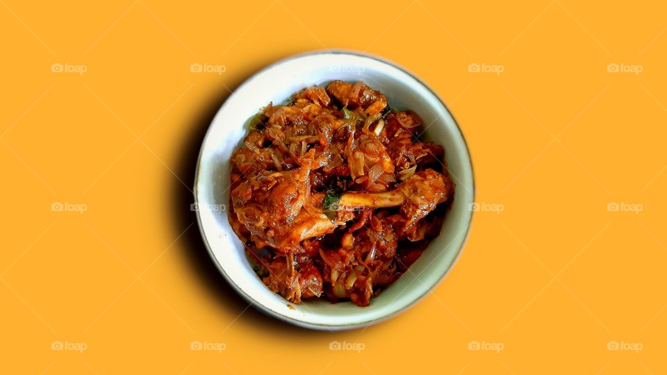 SPICY CHICKEN FRY IN THE BOWL