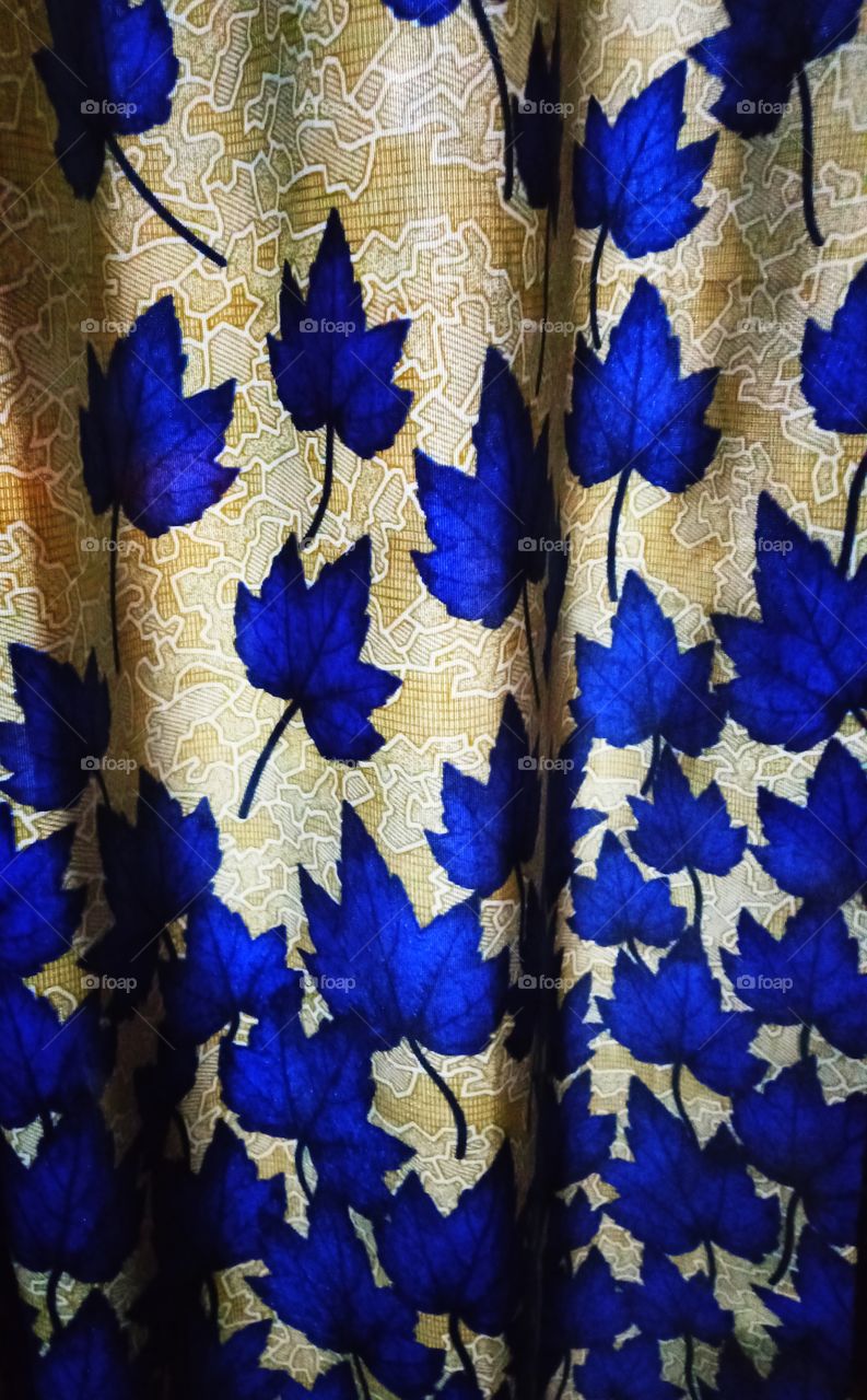 beautiful blue curtain background