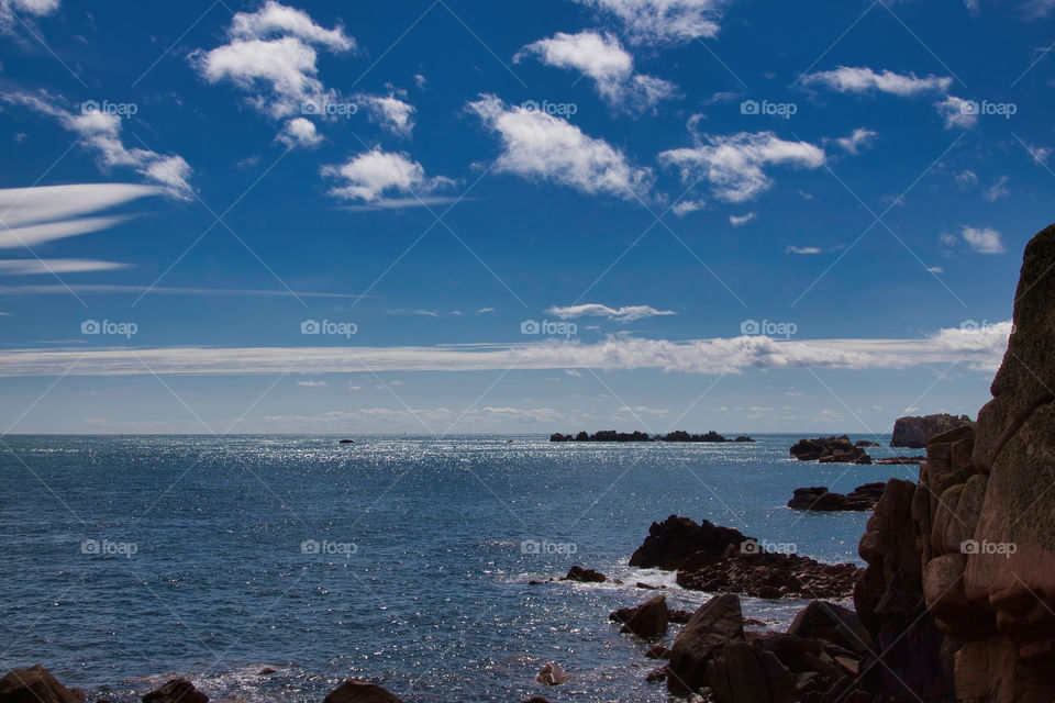 view of the coast of the sea