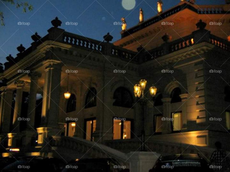 Night view of the Kursalon, Vienna