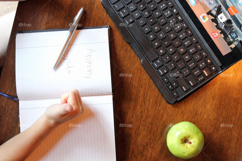 flat lay back to school