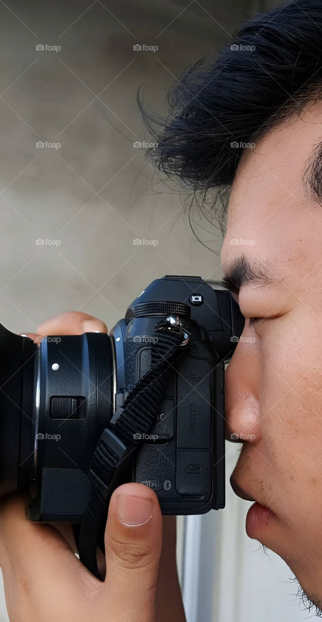 Video creator at work