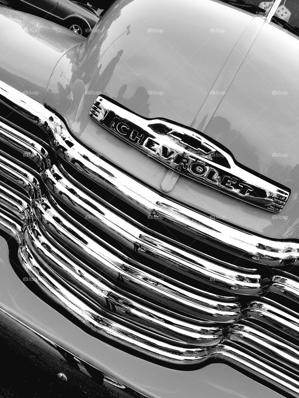 old classic Chevrolet black white