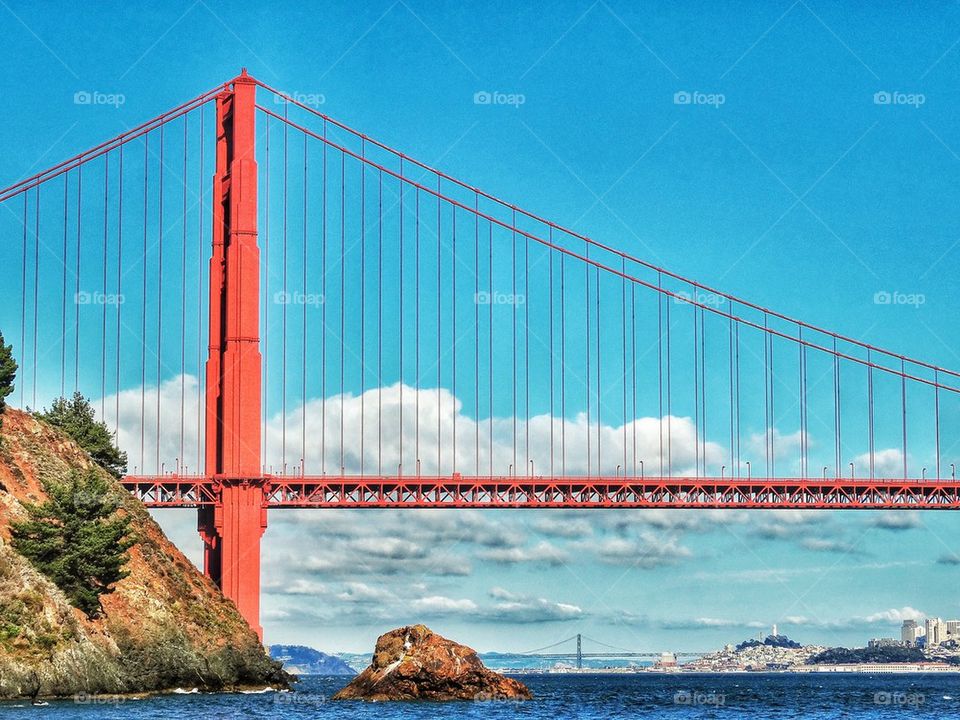 Golden Gate Bridge with Skyline