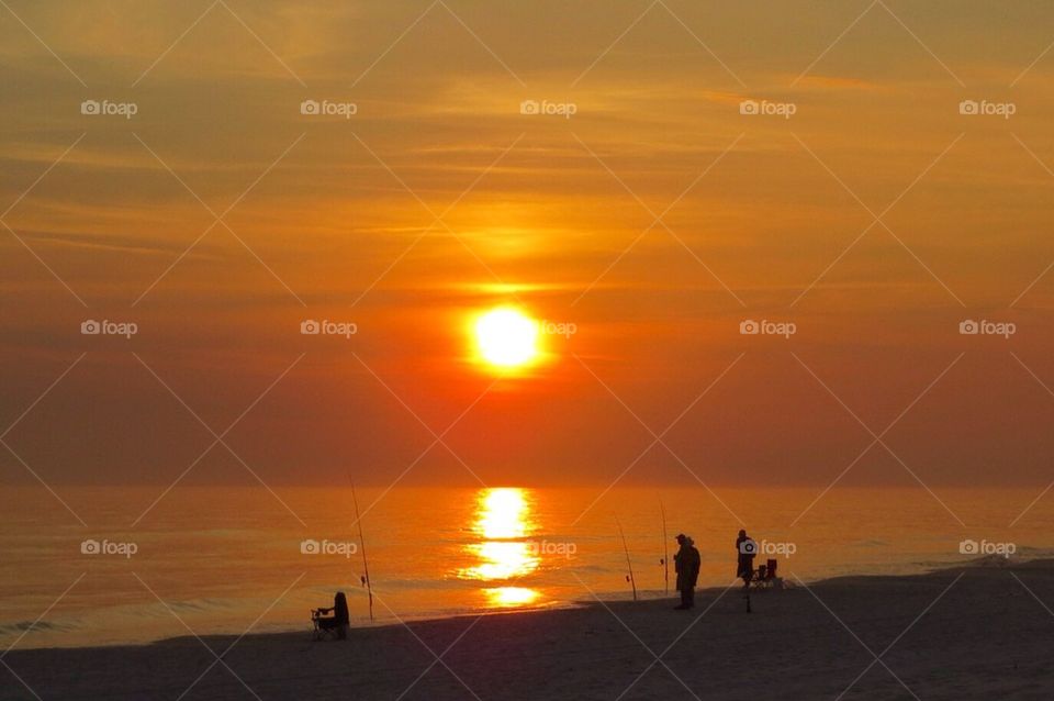 Sunset fishing