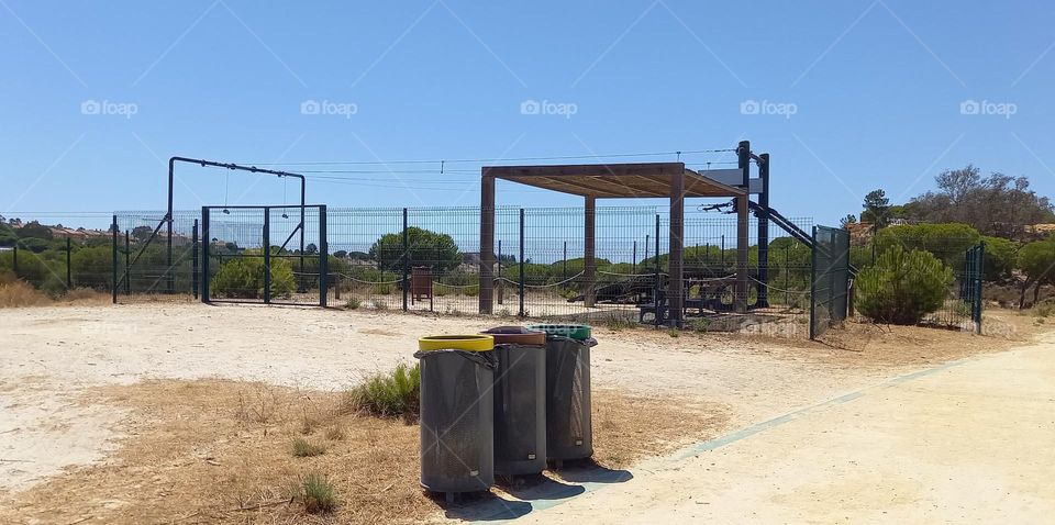 Reciclaje en el parque