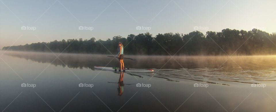 Morning Paddle in Mist