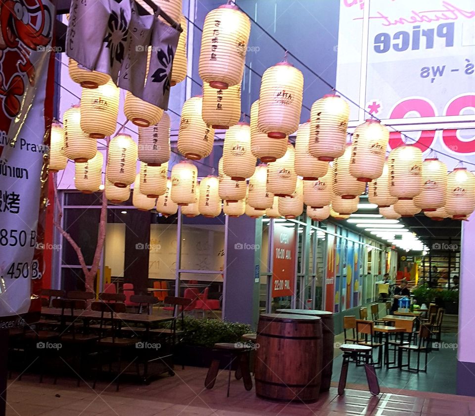 hanging lanterns