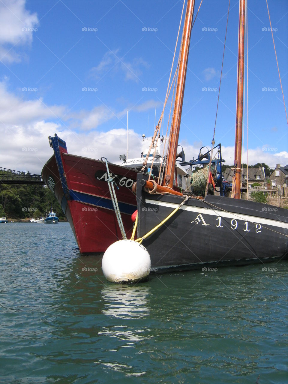 Fishing Boats. Two boats on their mooring at Il Bono