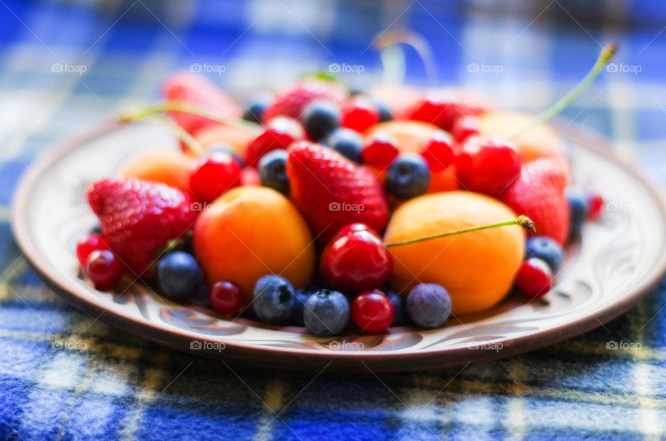 color fruit and berry