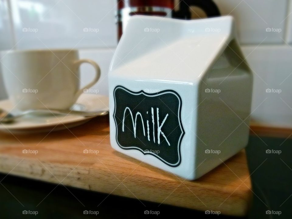 milk and coffee