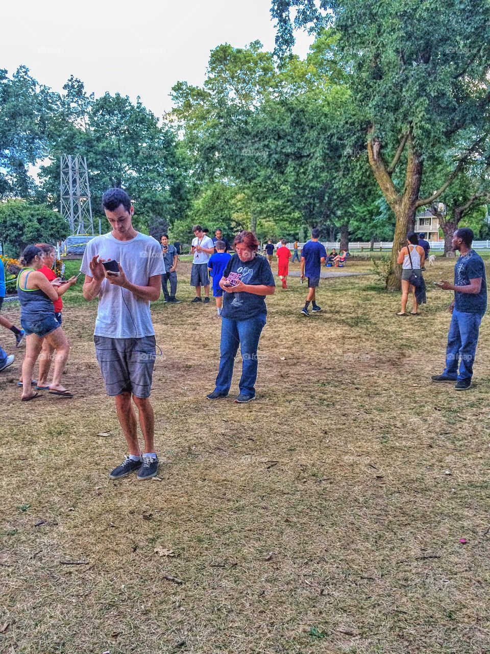 People enjoying in park