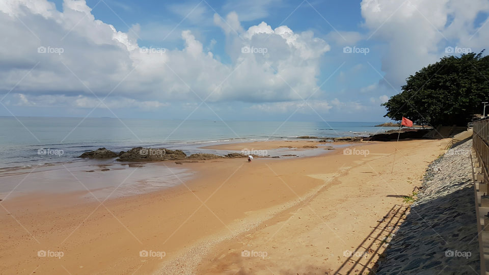 The beauty of the sea Chanthaburi in Thailand