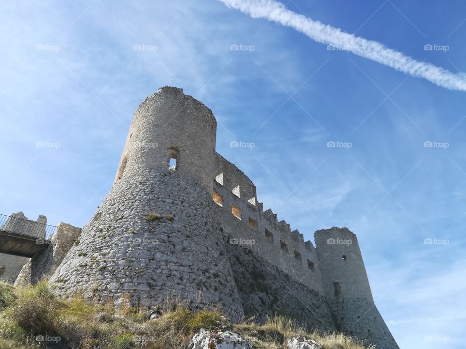 Castle of Rocca Calascio in Abruzzo (Italy)