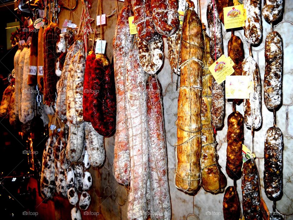 Meat in Spanish market