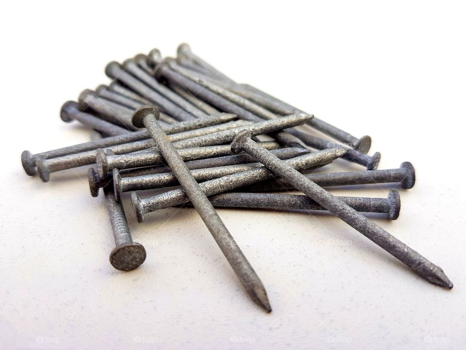 closeup nails for construction