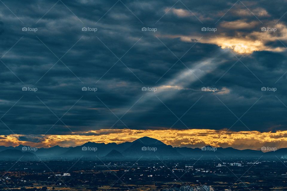 Nature photography - Dramatic sun set sky