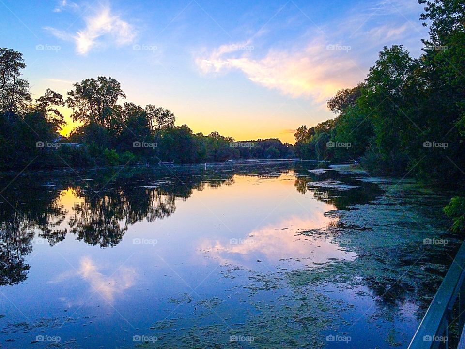 Reflections at sunset . So many beautiful angles, took several shots 