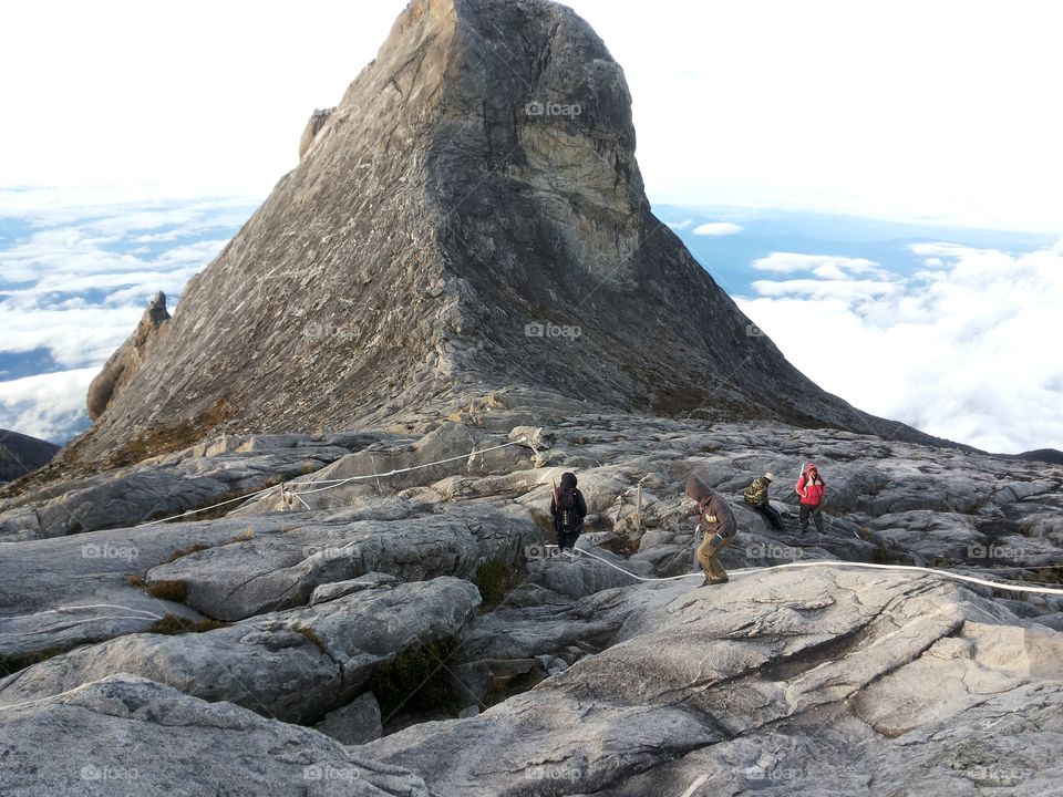 top mount kinabalu,the biggest rock with king kong face.location,north borneo(sabah)