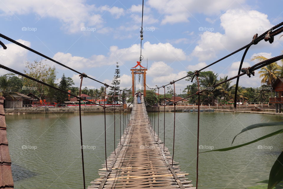 bamboo suspention bridge