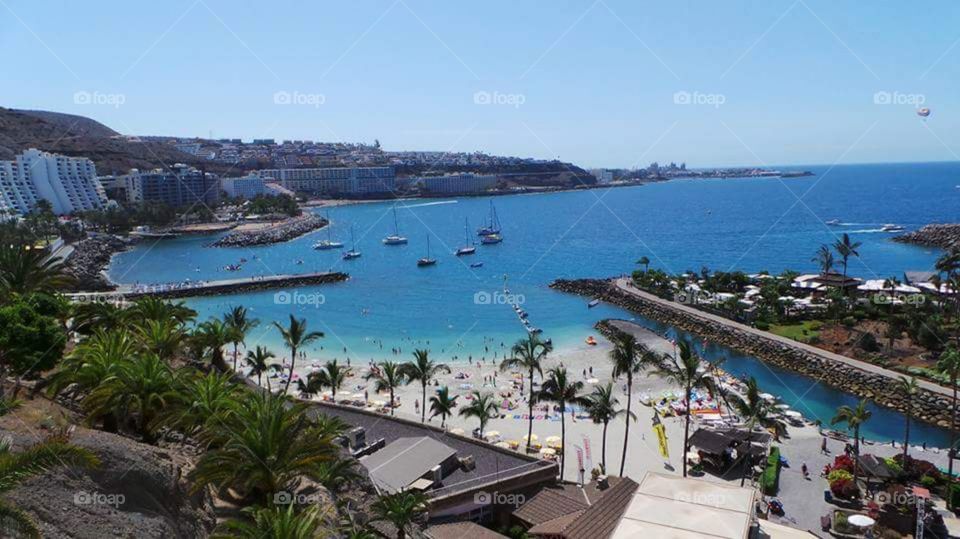 picturesque beach in West gran canaria