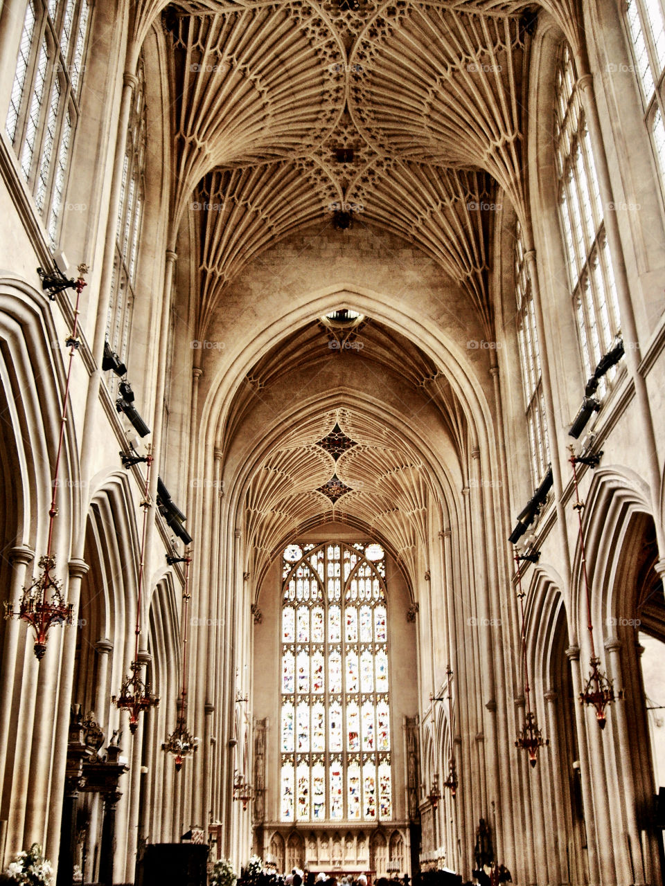 Interior de la Abadia de Bath. Interior de la Abadia de Bath (Bath - England)