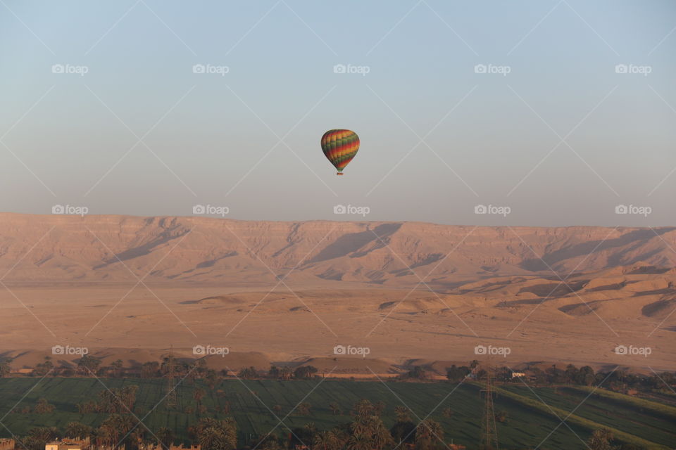Hot air ballooning over Egypt 