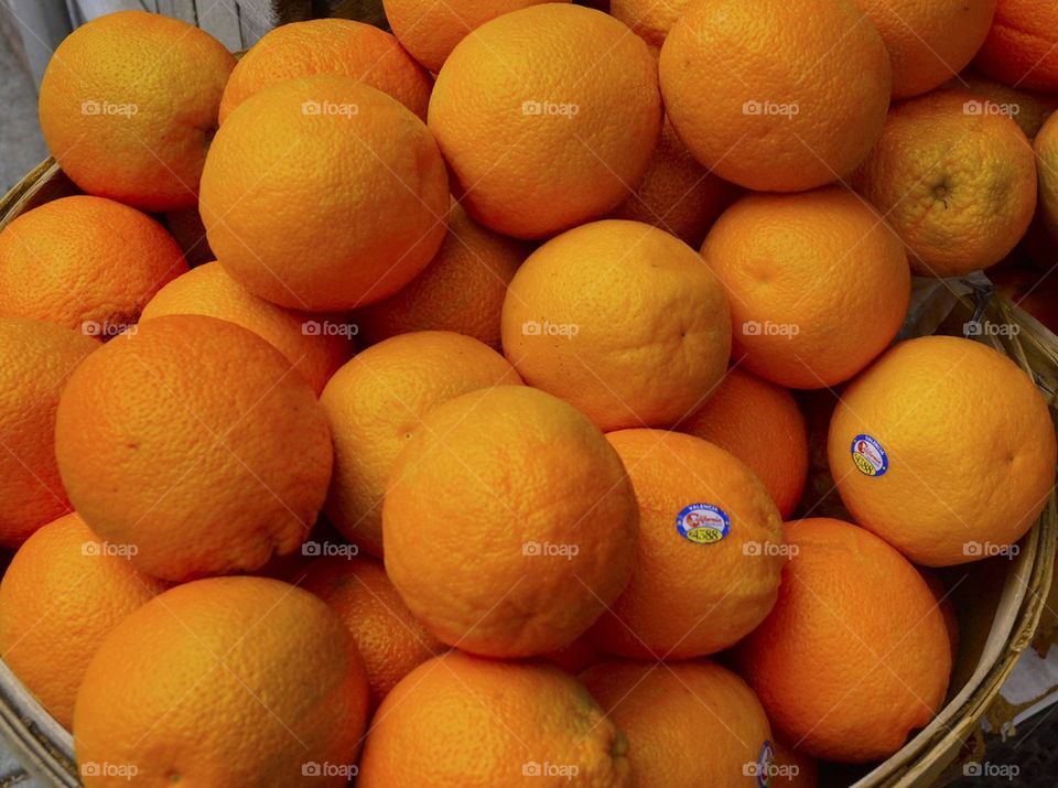 California navel oranges