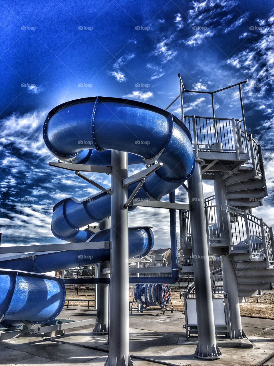 Water Slide in the Offseason 