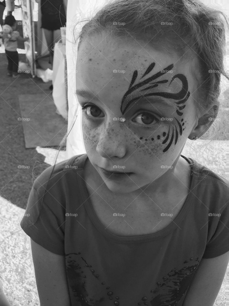 Pixie Face Paint . This is my oldest daughter and the first time she had her face painted 