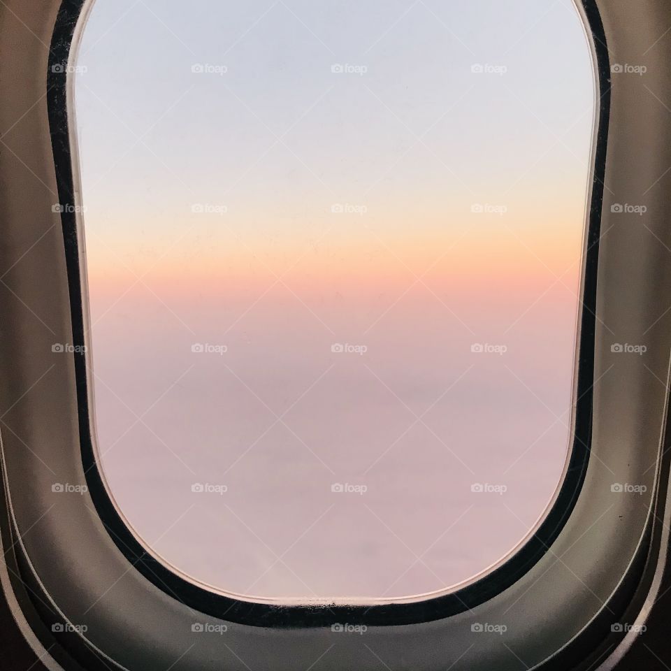 beautiful view from the window, sunset, nature, sun, the plane, height, extreme
