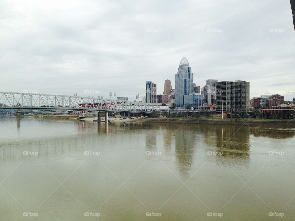 City, Water, River, Architecture, Skyline