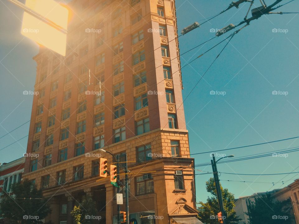 Building in Gastown, Vancouver, British Columbia, Canada 