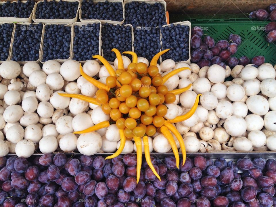 Argentina themed fruit stand