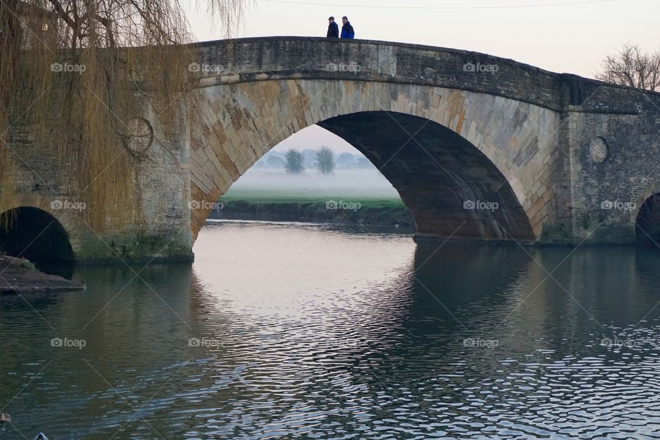 Bridge over lake