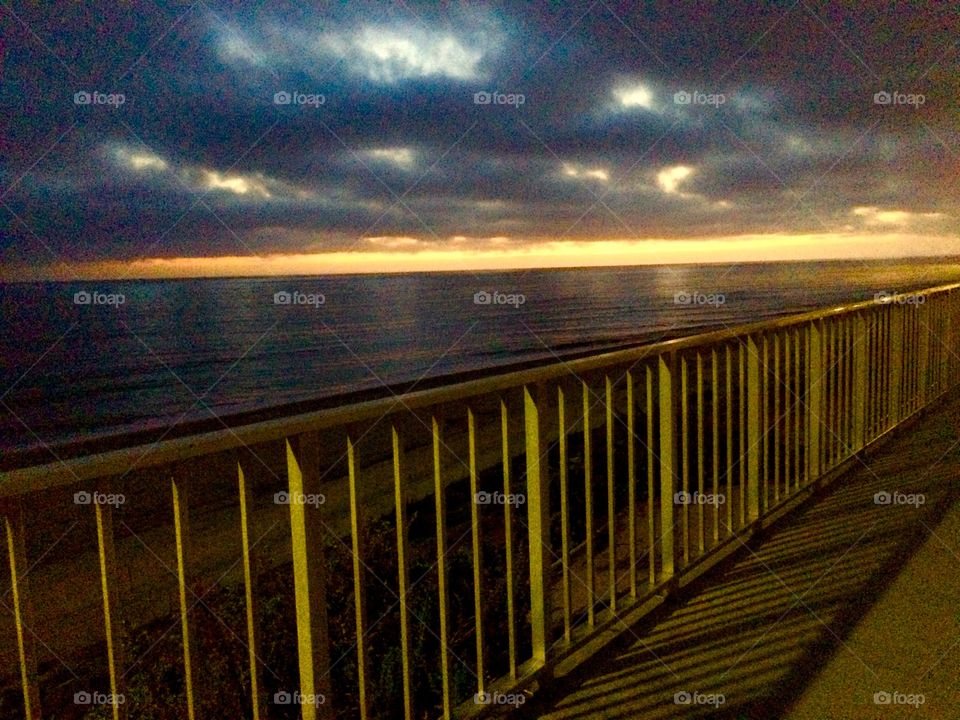 Evening walk at the beach 