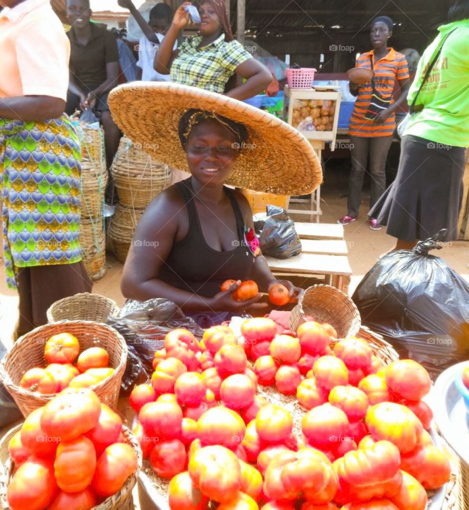 Selling tomatoes 
