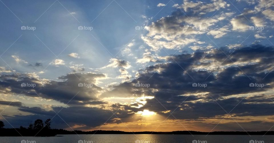 Sunset over Lost Land Lake