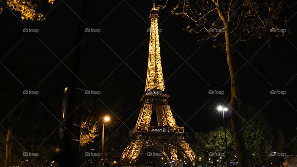 A night in Paris. 