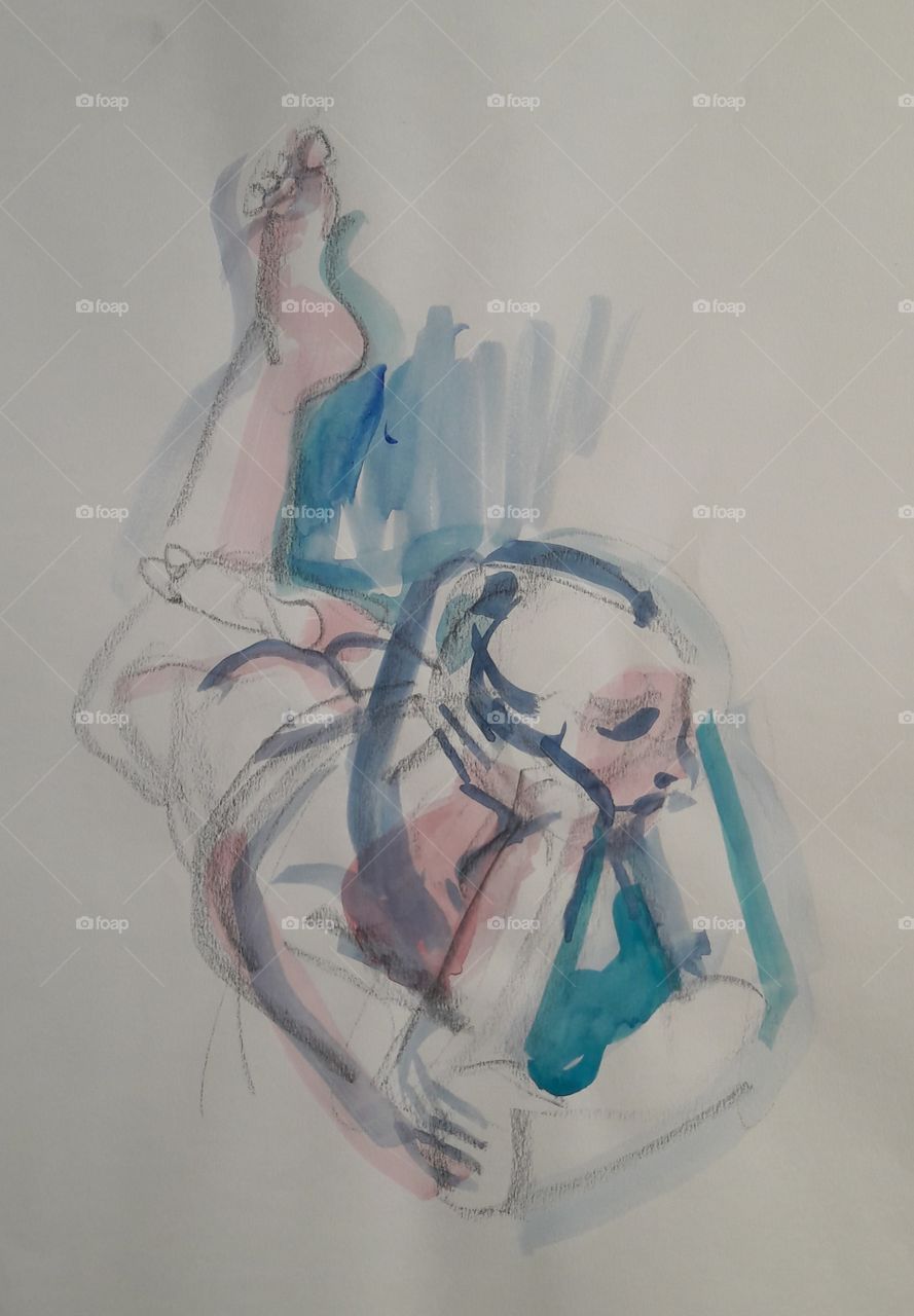 watercolour sketching