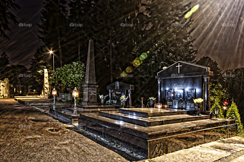 göteborg night graveyard gothenburg by hanswessberg